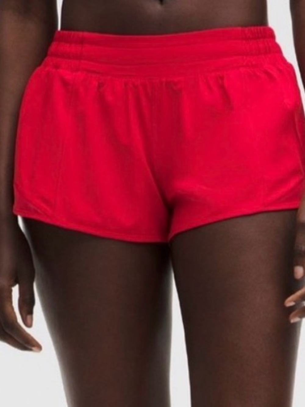 Women's Red 2.5 Hotty Hot Shorts